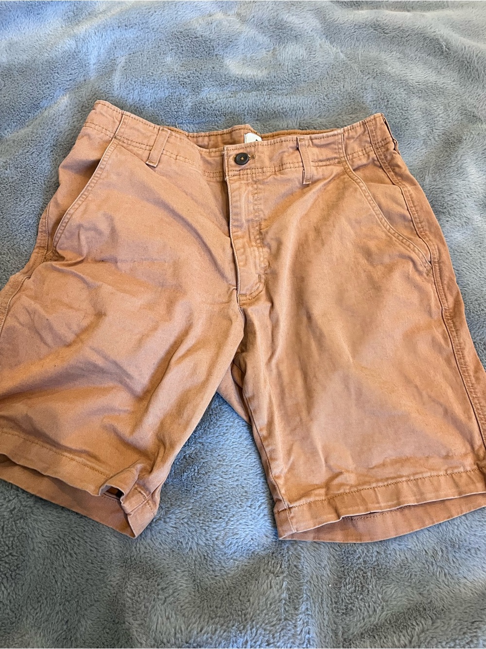 True Craft Men's Flat Front Shorts - Light Brown 34W
